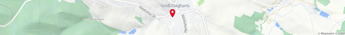 Map representation of the location for Dreifaltigkeits-Apotheke in 3812 Gross-Siegharts